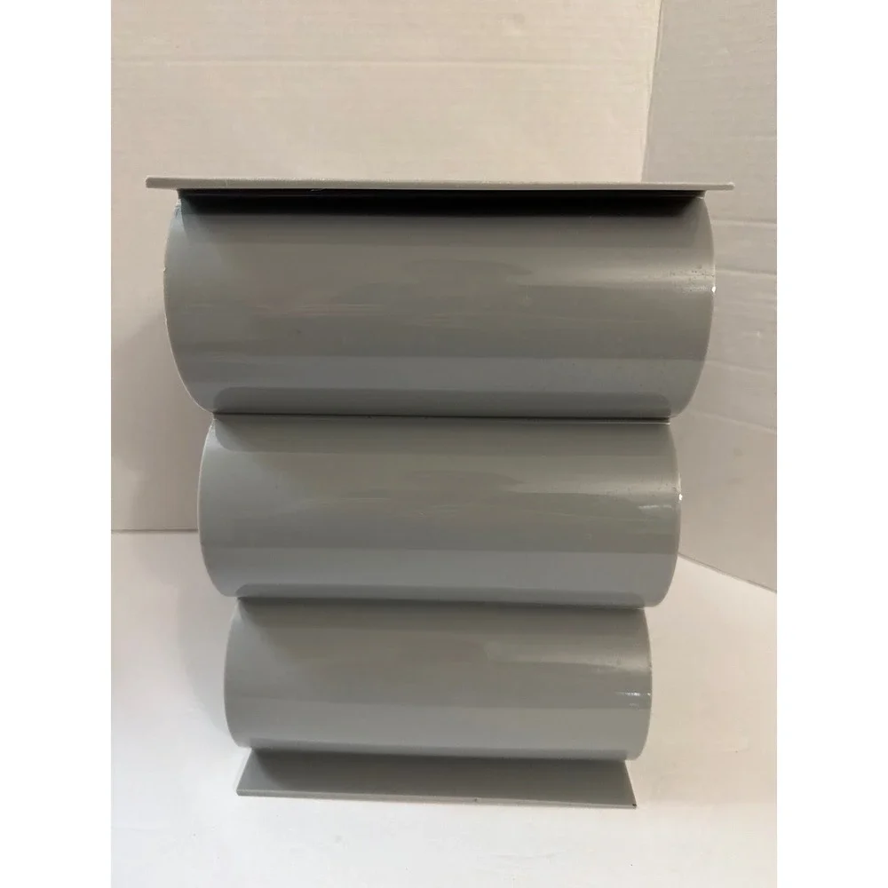Modern Grey Plastic 9 Bottle Countertop Storage